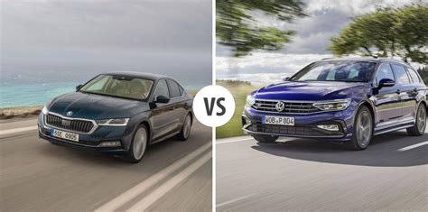 Obrázek: Srovnání objemů zavazadelních prostor Octavia vs Passat