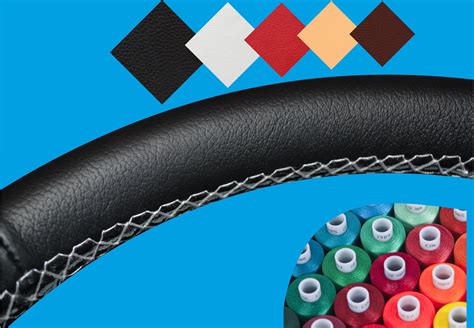 Porovnání různých typů kůže používaných pro opletení volantu