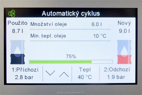 vizuální znázornění rozdílu ve výšce olejové náplně v převodovce