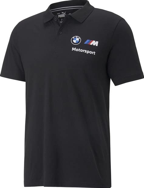 Pánská polokošile BMW M Motorsport v černé barvě s logy BMW M a PUMA