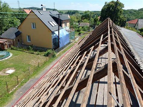 Schéma procesu rekonstrukce střechy a schvalovací postupy SVJ