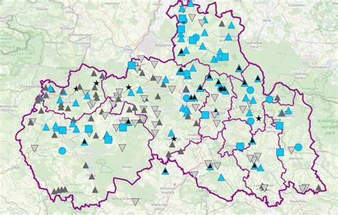 Mapa s rozložením cenových hladin a kompatibility olejů Tigrol na českém trhu