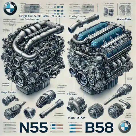 Infografika: Srovnání motorů N55 vs. B58
