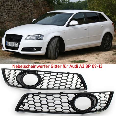 Illustration of Audi A3 8P with chrom trim around the grille - graphic visualization