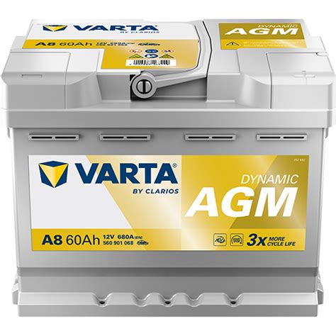Tabulka porovnávající klíčové parametry Varta Silver Dynamic a Varta Silver Dynamic AGM.