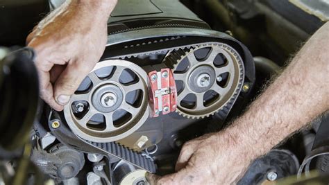 Schéma fungování rozvodového řemenu v motoru