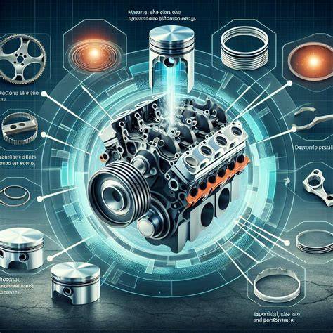 Infografika: Jak fungují pístní kroužky a jejich role v motoru
