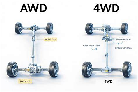Infografika: Srovnání 4WD konstrukcí 4WD vs Full 4WD