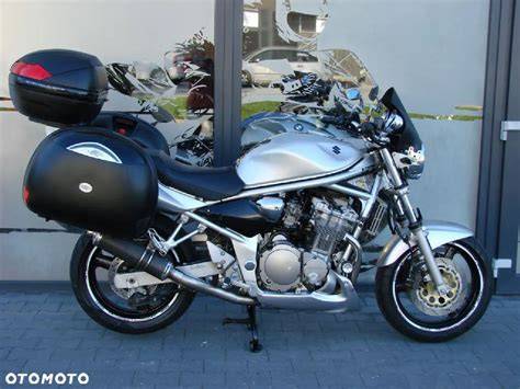 Obrázek ilustračního uspořádání kufrů na Suzuki Bandit