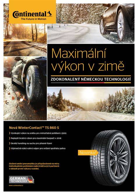 Infografika: technologie a vlastnosti zimních pneumatik Continental TS 860