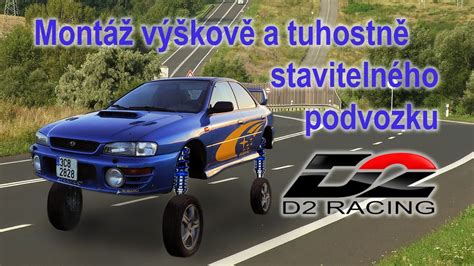 Schéma nastavení výškově a tuhostně stavitelného podvozku