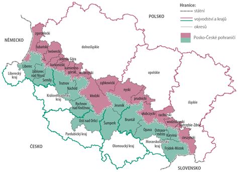 Mapa projektu Gabreta a jeho cíle v regionu česko-německého pohraničí