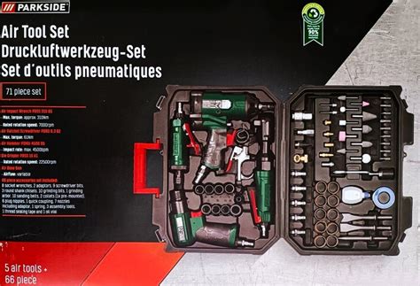 Sada pneumatického nářadí včetně ráčny a utahováku