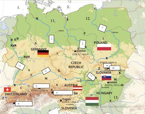 Mapa dostupnosti dílů Okada Projects a STI/Evo dílů ve střední Evropě