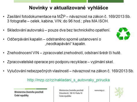 recyklace autovraků zpracovatelské zařízení