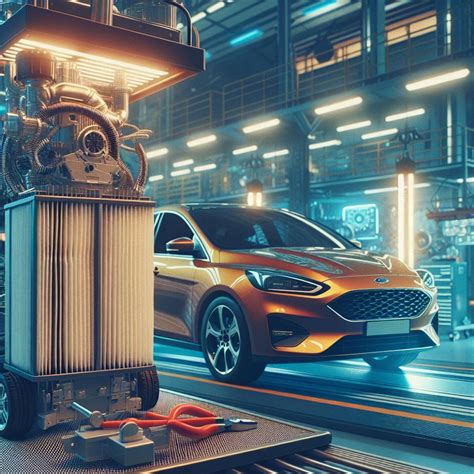 Ilustrativní schéma interiéru Ford Focus s vyznačením oblastí pro klimatizaci, ovládání a sedadla