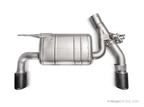 Schéma výfukového systému Akrapovič pro BMW