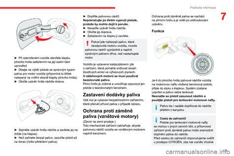 Infografika letního příspěvku na palivo pro Citroën C3