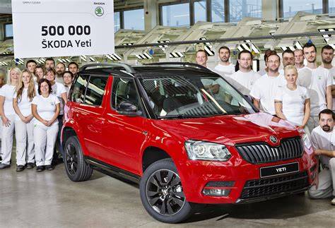 Vůz Škoda Yeti připravený k demontáži