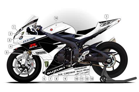Infografika: Schéma spojkového systému a výměna dílů pro Suzuki GSXR 600 K2