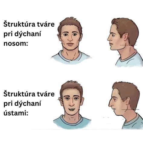 Ilustrace dýchání při běhu s nosem vs. ústa