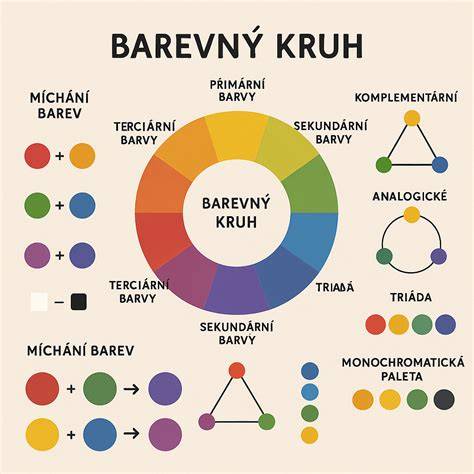 Obrázek ilustrující lokalizaci kódu barvy na různých vozech