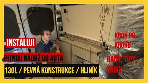 Montáž pevné přepážky v dodávce