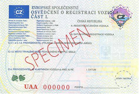 Schéma procesu získání duplikátu osvědčení o registraci vozidla