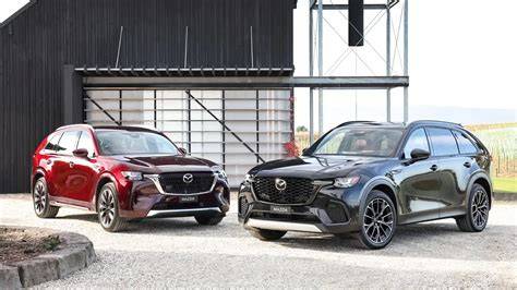 Infografika: Rozměry CX-80 vs CX-60 vs CX-90 - porovnání délky, rozvoru a sedadel