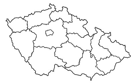 Mapa pokrytí registrů historických vozidel v ČR a 14 registračních míst