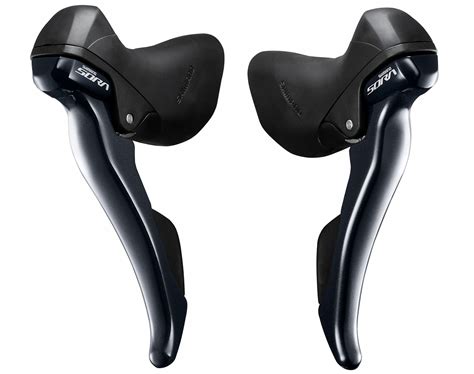 Ergonomický design pák Shimano Sora ST-R3000 pro pohodlné držení a ovládání