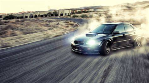Subaru Impreza Drift obrázek ukazující LED osvětlení a 4WD systém