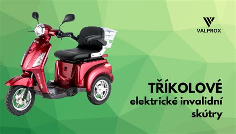 Ilustrace různých typů elektrických invalidních vozíků.