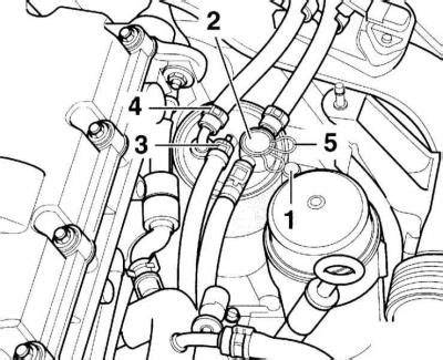 Infografika s rozložením palivového systému Audi A4 B5 a umístění palivového čerpadla