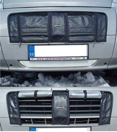Infografika: Schéma instalace zimního krytu na mřížku chladiče Citroën a vyznačení kompatibilních modelů