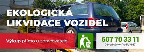 infografika zobrazující proces ekologické likvidace vozidla