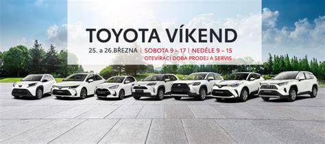 Jarní akční nabídky Toyota Víkend infografika