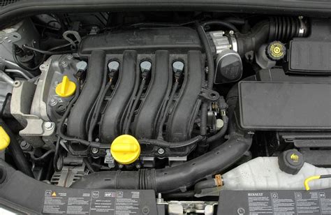 Schéma motorového prostoru Renault Mégane III