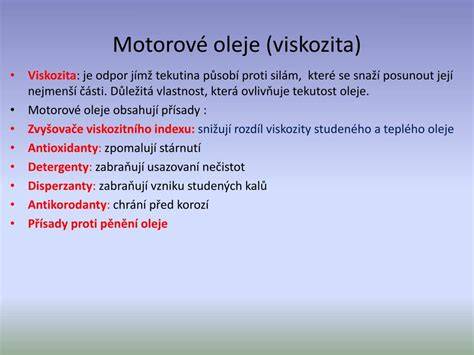 Infografika: Viskozita oleje a rozestupy pro Volvo 2.4 125 kW