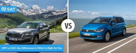 Obrázek: SUV vs MPV - typické rozdíly v prostoru