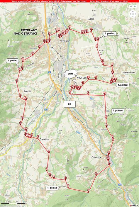 Mapa evropského závodního kalendáře DTM a brněnského okruhu