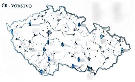 Mapa ČR ukazující vybrané prodejny obytných vozidel
