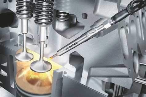 ilustrace žhavicí svíčky a její funkce v dieselovém motoru