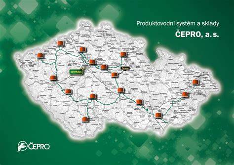 Mapa STK a SME - síť stanic v ČR