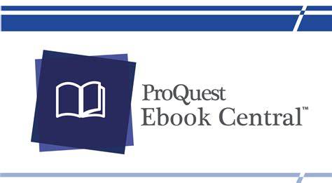 ProQuest Ebook Central - offline čtení a výpůjčky