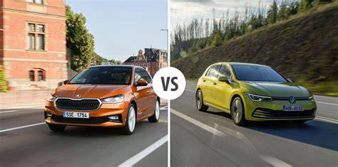 Vizualizace: srovnání ceny a provozu Golf vs. Fabia