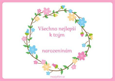 Mapa motivů pro přání k narozeninám podle věku