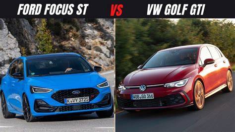Infografika: Srovnání verzí Ford Focus ST a Golf GTI