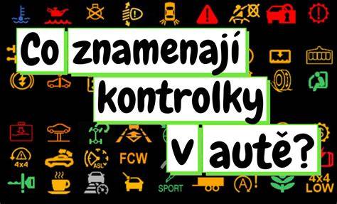 Obrázek znázorňující palubní desku a kontrolky