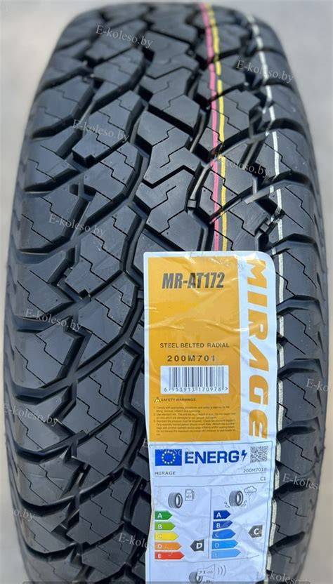 Mapa regionů s typickými zimními podmínkami a doporučením pro Mirage 265/75 R16